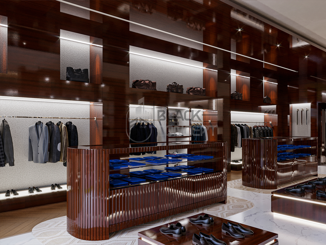 Men’s clothing store interior design